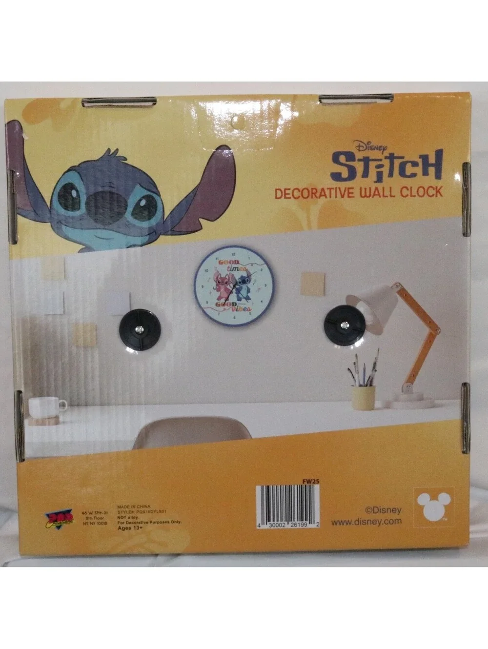 Wall Clock - Disney Stitch - Decorative Wall Clock